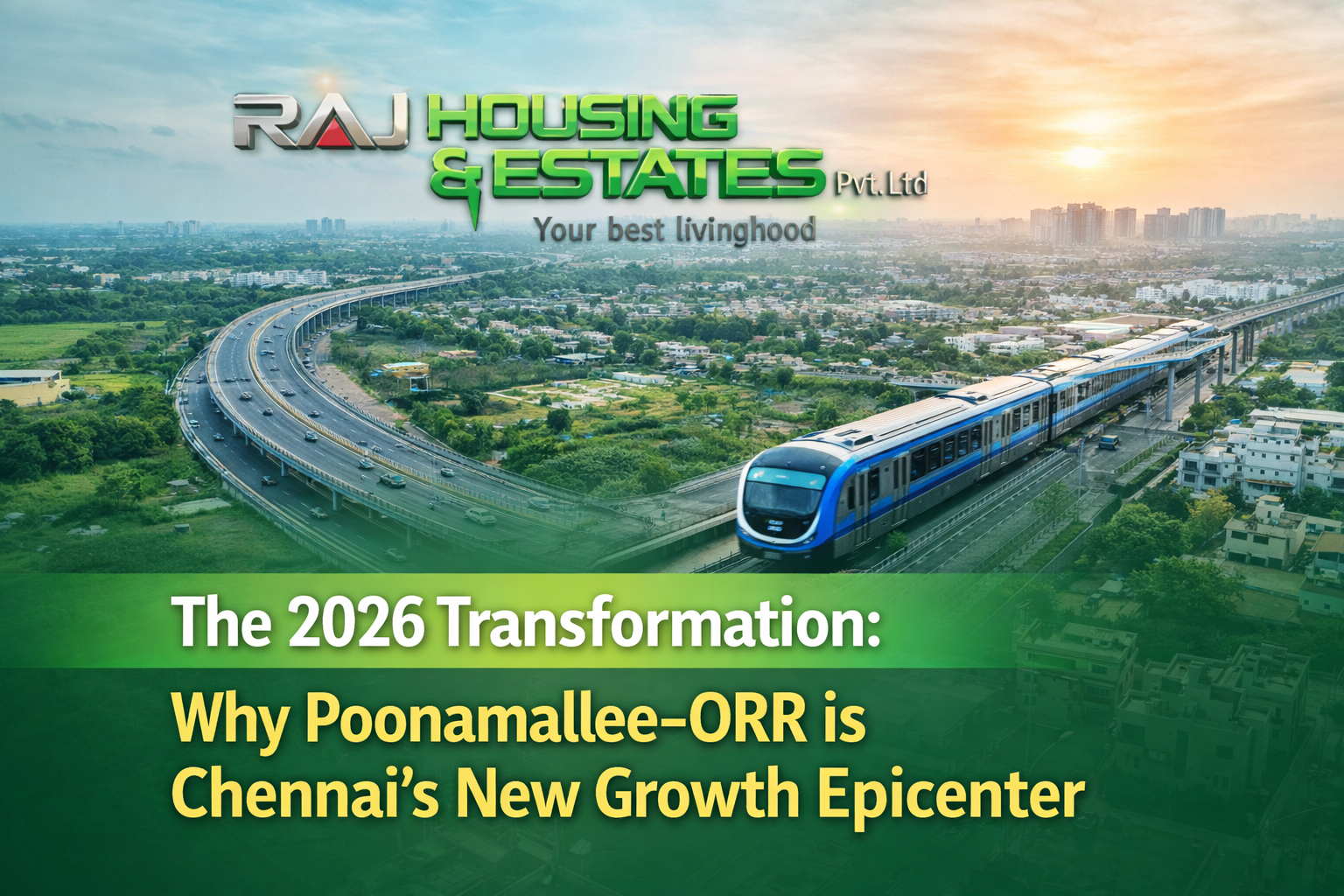 Chennai ORR development 2026 near Poonamallee with metro and infrastructure growth corridor