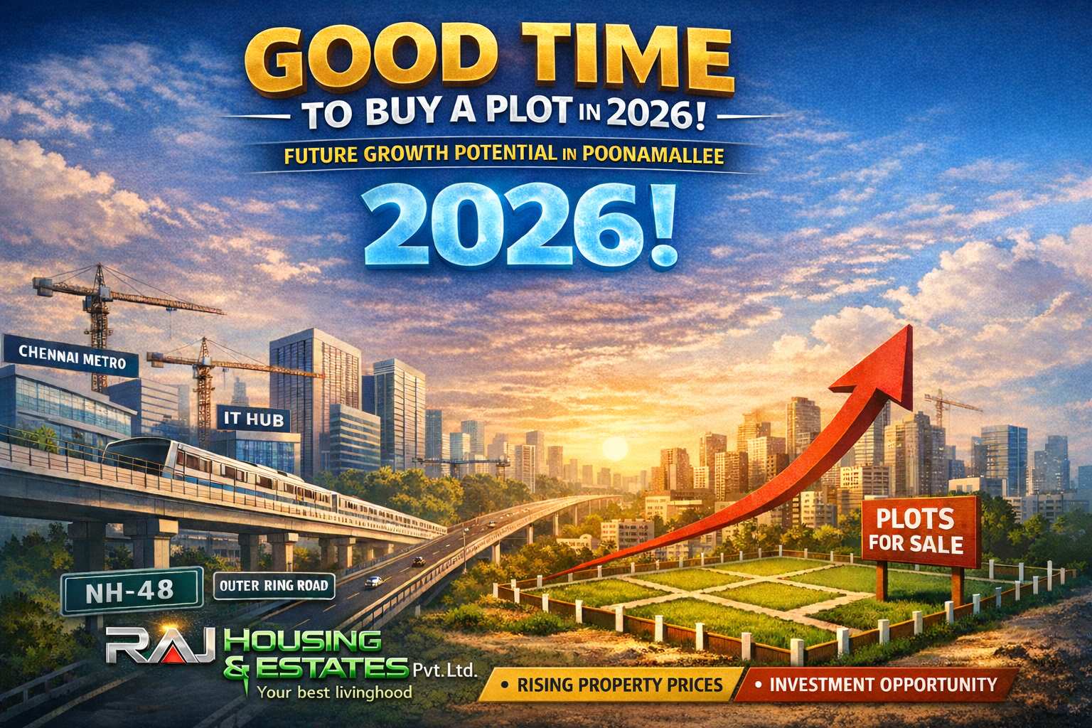 Good time to buy a plot in 2026 – Future growth potential in Poonamallee Chennai